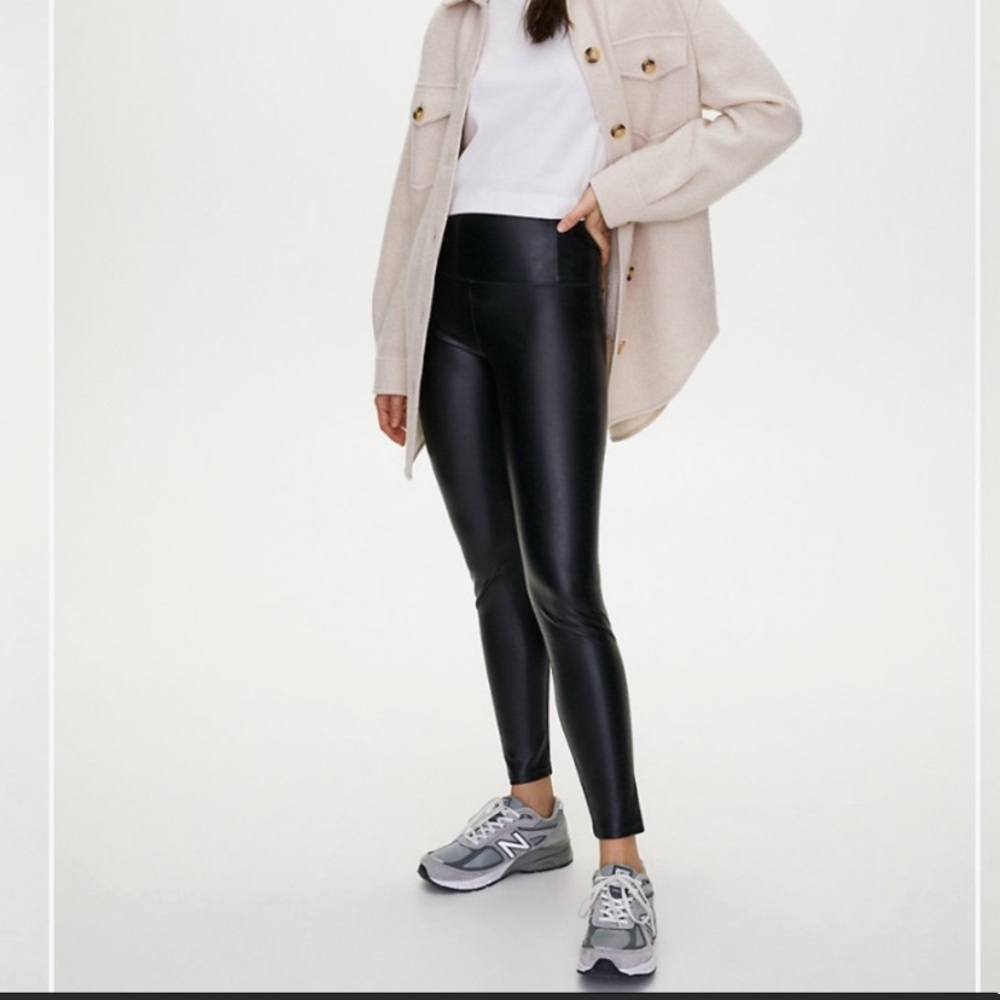 Wilfred faux-leather legging Ankle Pant